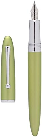 Lanxivi 620 metal sólido metal verde -tinteiro caneta pequena bent bent born fude com caneta