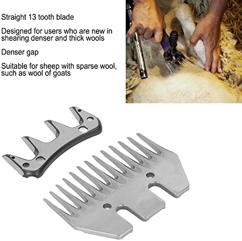 Lâmina de tesouras de ovelha, lâmina reta de 13 dentes de lã elétrica, parte de substituição de tesoura de cabra Clipper, ideal