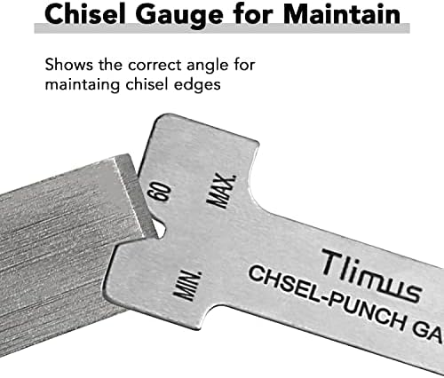 TLIMUS 16 peças Punch e cinzel, incluindo punção cônica, cinzéis frios, pino de pino, soco central