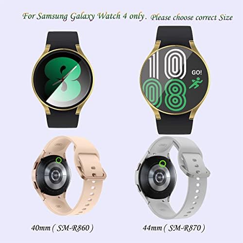 Protetor de tela para Samsung Galaxy Watch4 40mm 44mm, cobertura protetora geral com tela de construção)