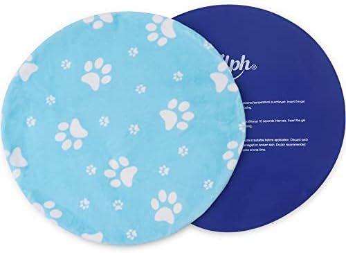 Hilph® reutilizável Pacote de gel frio quente seguro para gatos, cães, almofada de gel de resfriamento com pacote de nylon removível,