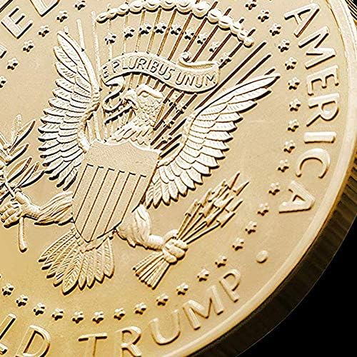 Moeda de Trump; 2020 Donald Trump Large Gold Gold Gold Fatada United Eagle Comemorative Collectible Coin of Original Design