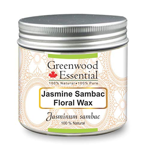 Greenwood essencial jasmim puro cera floral terapêutica natural 50gm