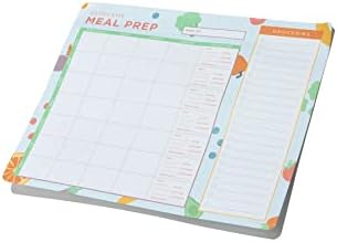 POPFLEX by Blogilates Meal Prep Pad - - Planejador de refeições e lágrimas - & - GO LISTA DE MUITARIA NOTEPAD - Macro de rastreamento fofo e eficaz Planejador semanal de refeições e lista de compras - 60 páginas de planejamento de refeições