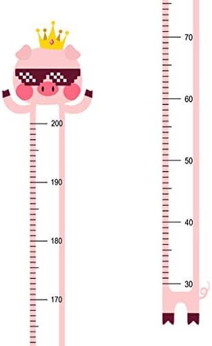 Wland 6 polegadas x 6 pés fofos Piggy rosa vestindo adesivos de parede de vinil de vinil de óculos de sol de óculos de sol