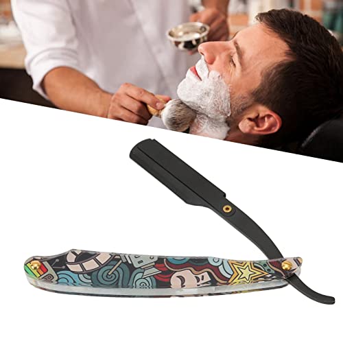 Manual reto e acrílico manual manual de barbear manifestante de facas de faca de faca em casa portátil aço inoxidável barbeiro
