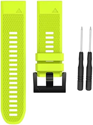 KDEGK 26 22 22mm de faixa de vigilância para Garmin Fenix ​​7x 7 7s Assista Quick Release Silicone EasyFit Strap Strap