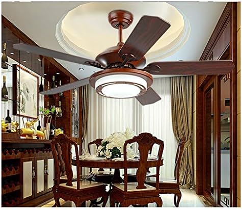 Ventilador de teto neochy com luzes, torno de teto retrô LED LED LED REMOTO DINNING DINNING ROOM ROOM SOLE FABO SOLIDE TETENHO