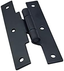 QcAa Black Steel Delfset 3/8 '' para a porta do gabinete, preto fosco, 12 pacote, fabricado em Taiwan