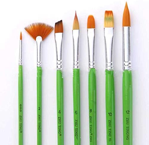 Jahh Pintura Pen 7pcs/Definir escovas multifuncionais de nylon