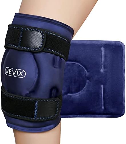 Revix Gel Ice Wrap com compressa fria para cirurgia de substituição do joelho e embrulho de gelo xl no joelho em torno