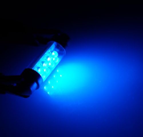 Tuningpros ledx2-42m-b8 feston 42mm lâmpadas LED LED, 8 LED Blue 4-PC Conjunto