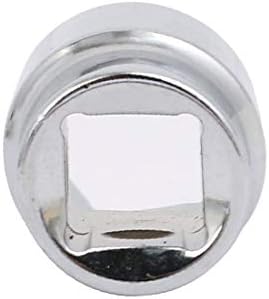 X-Dree 3/8 de polegada de tração quadrada de 9/16 polegadas de 6 pontos de impacto superficial de impacto de impacto Silver 2pcs (unidad
