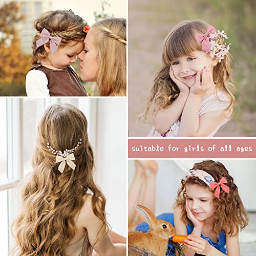 Losarin 10pcs Cabelos de arco de cabelo para meninas, Barrettes Acessórios de cabelo Clipes de jacarés para bebês