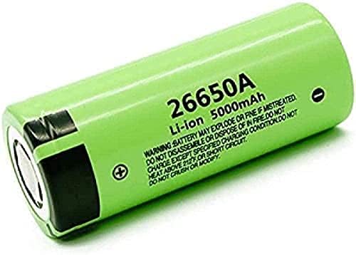 Bateria de Morbex 5000mAh 3.7V Bateria para lanterna LED ou bateria plana, 2 pcs, 2pcs