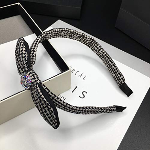 Walnuta coreana preta banda de cabelo artesanal rede celebridade super fada fada simples diamante de cristal quebrado diamante fino faixa de cabeceira para a cabeça