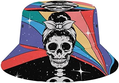 Chapéu de balde Sugar Skull Lovers Moda Unissex Travel Packable Sun Caps Adolescentes Mulheres homens Novidades Chapéus ao ar livre