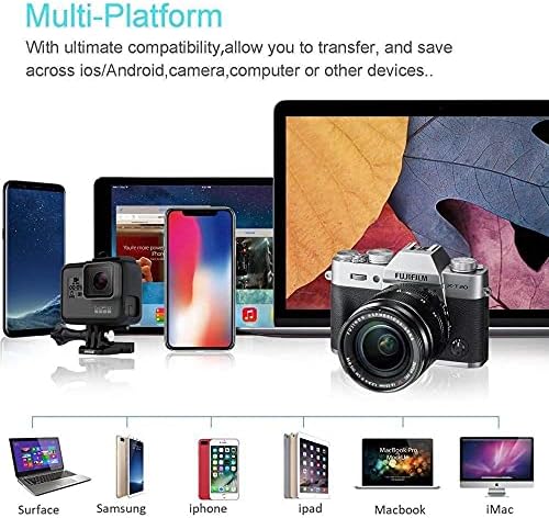Boxwave gadget Smart Compatível com Xiaomi Redmi K60 - AllReader SD Card Reader, MicroSD Card Reader SD Compact USB para Xiaomi