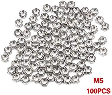 Parafuso 50/100pcs m2 m3 m4 m5 m6 aço inoxidável porca hexágica porca hexágica Métrica de rosca métrica para parafusos para parafusos