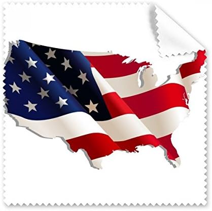 Estrelas e listras America Flag mapa de limpeza de pano de pano Tela Limpador 5pcs