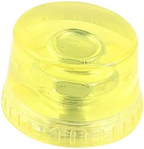 X-Dree substituível de 8 mm de linhas de cabeça ponta de martelo de plástico 1,6 dia amarelo transparente (Punta de Martillo de Plál.