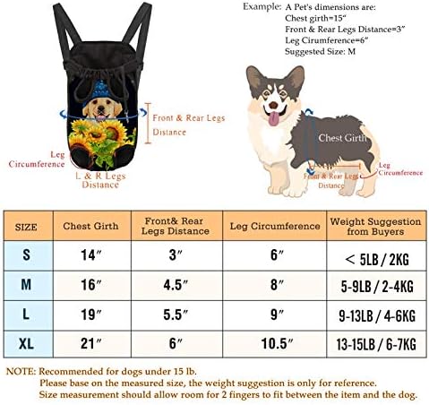 Portador de animais de estimação de Uzzuhi para cães, pernas de transportadoras de pacote personalizadas da mochila traseira para