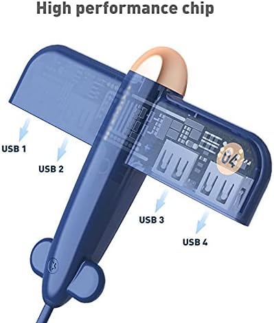 TWDYC USB Splitter One para quatro hub de ancoragem ， Usb 2.0 Expander 4-Port Data Hub Extender