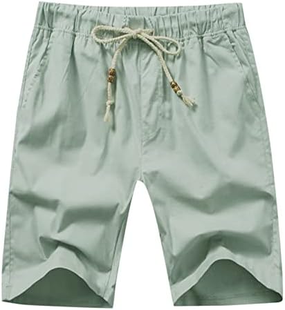 Simples l masculino verão casual sólido short calça de calça traço de tração curta bolso de calça de calça curta casinha curta