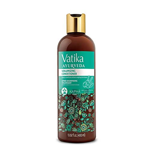 Vatika Ayurveda Condicionador Volumizador - Volumizar cabelos finos, condicionador de salão de espessamento contém