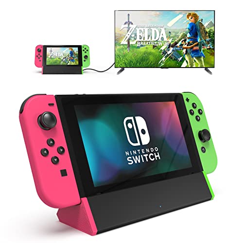 Estação de dock de TV Siwiqu para Nintendo Switch/Switch OLED, Substituição da estação de docking portátil de TV com Adaptador HDMI 4K/Porta Tipo C/Porta USB para Nintendo Oficial Switch