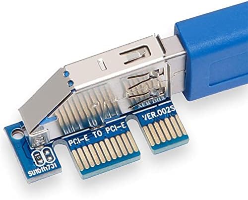 Conectores PCIE RISER Adaptador PCIE x1 para PCI -E X4 Cabo de Extensão SATA USB 3.0 Extender Raiser Card Add PCI Express para Computador