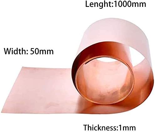 Yiwango Pure Copper Metal Folha de papel alumínio Corte de cobre comprimento de metal puro Folha de cobre
