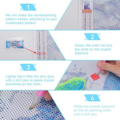 Kits de pintura de diamante personalizados de Moose Night Paint Art Picture By Numbers for Home Wall Decoration 16 X20