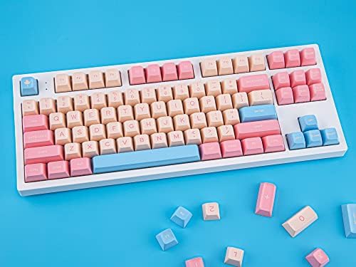 BOWJIAN GAMING Custom Chaps Set, SA Perfil 172 Keys Keycaps, conjunto de chaves de tiro duplo ABS, layout ANSI & ISO, compatível com sagrado com switches ttc sagrado