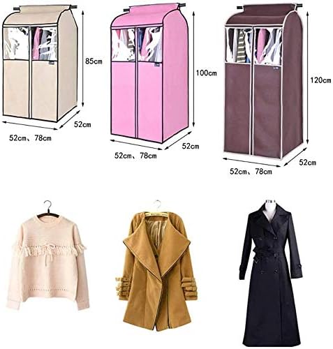 QYQS Bolsas de vestuário transparentes capa de capa para traje casacos jaquetas vestido de armário de armazenamento de ternos respiráveis