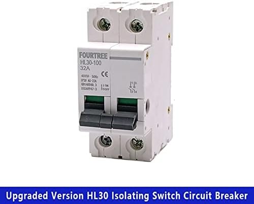 TEDDO 1PCS Switch principal HL30 Isolador do circuito Função da família Isolador 2P 32A 63A 100A
