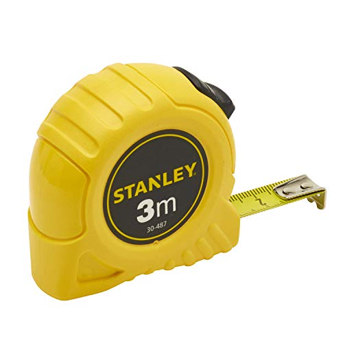 Medida de fita Stanley 1-30-487, amarelo/preto, 3 m/12,7 mm