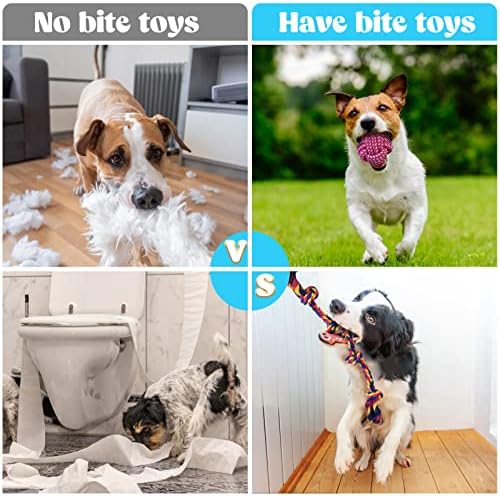 Lenbicki Puppy Toys Toys Dog Chew Toys 14 Pacote de filhote de cachorro Toys para divertir -se e limpar os dentes Toys de cachorro
