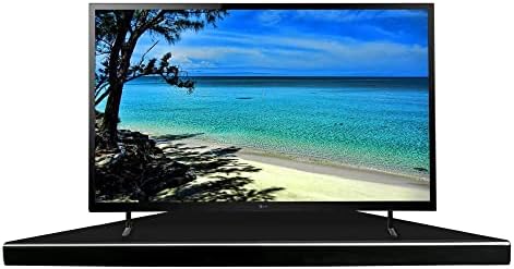 EVRON SUPER GRANDE GRANDE TV TV FLOING FLOING PLATE MULTA Triângulo acrílico claro, TV Stand até 50 polegadas