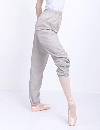 Calças de dança de Phoeswan, calças curtas de balé ripstop para meninas adolescentes petite mulheres, calças de balé para