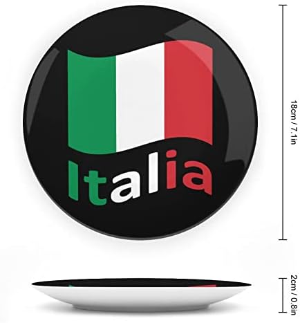 Itália Italia Bandeira italiana Placa decorativa de cerâmica pendurada com exibição Gifes de casamento de aniversário de exibição para