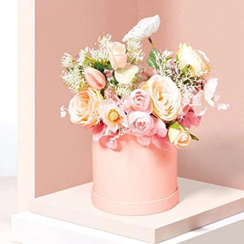 Caixa de hat de hat de hat de hat de proposta de dama de honra do nuobester com tampas redondas no casamento de caixa floral para luxo no dia das mães aniversário arranjos de flores