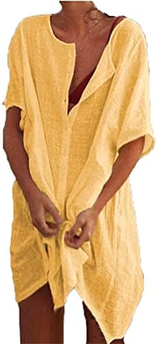 Andongnywell Cor de cor sólida Camisa feminina Multicolor Multi-Size e Longe Loose Solid Color Sollo