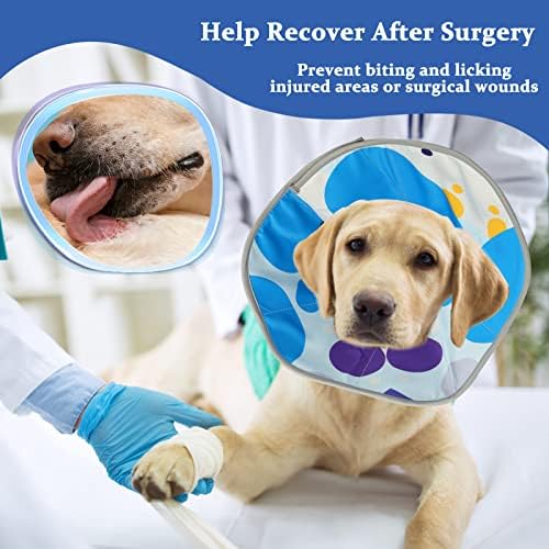 Cone de cachorro de Mayerzon, colar de recuperação suave para cães e gatos pequenos e médios após a cirurgia, alternativa