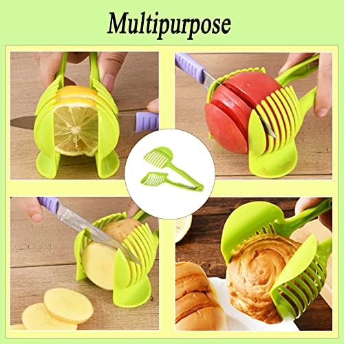 Flicer de limão, ferramenta de fatia de ovo de ovo de limão redonda de frutas e leões de fruta multifuncional, ferramentas