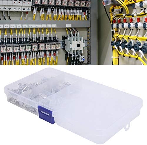 Kit de conectores de arame, conectores de crimpagem industrial isolados de 270pcs com caixa de sortimento para conexão para