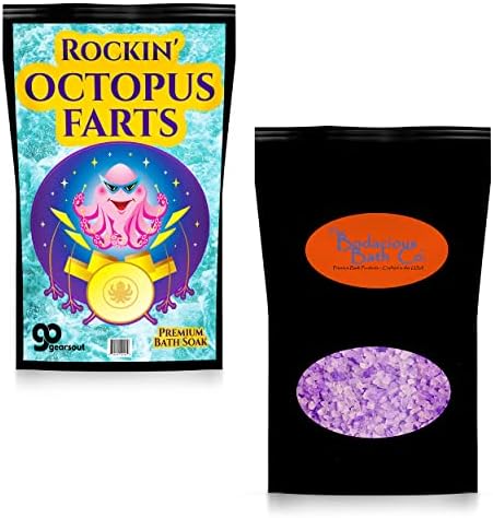 Rockin Octopus Farts Bath Soak - Gifts divertidos para crianças e adultos - Estocando coisas para relaxamento no
