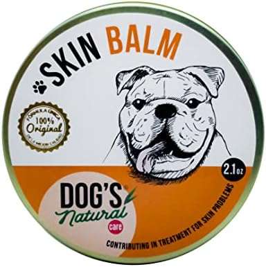 Cuidados naturais do cachorro Balm hidratante 2,1 oz | Seguro para nossos animais de estimação | natural | Todos os tipos de casacos | Antioxidantes | Fácil uso