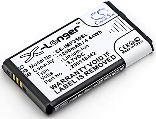 1200mAh Substituição da bateria para Ingenico IMP350, IMP350-01P1575A, IMP350-USBLU01A, IMP350-USBLU03A, IMP350-RUSCN01A, P/N 296118442