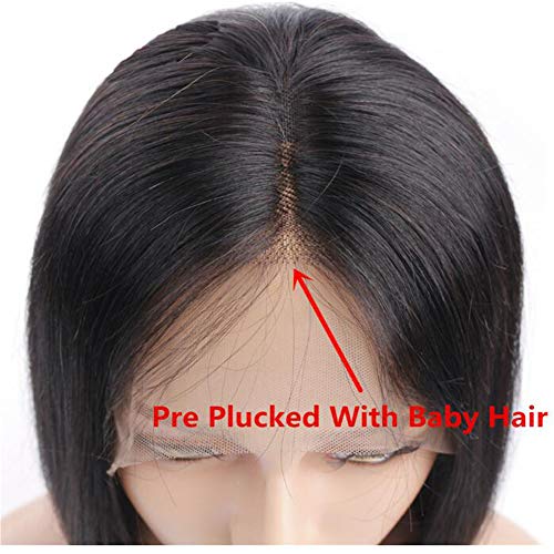 Perucas de cabelo humano reais negras naturais com cabelos para mulheres para mulheres, perucas de renda frontal completa para alopecia, renda completa de 24